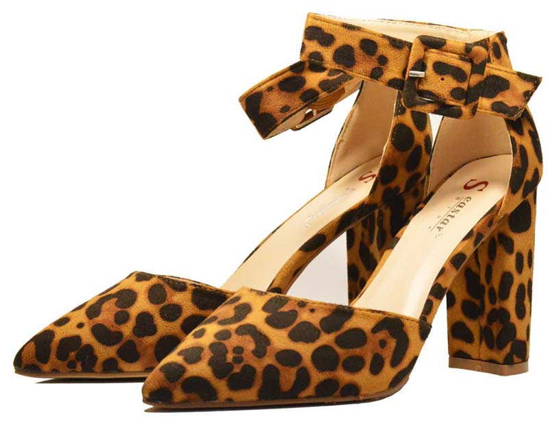 pantofi leopard